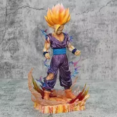Dragon Ball Z Anime Figura Modelo, Estatueta Gohan, Super Saiyan Action Figure, Ornamento de Coleção, Presentes