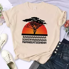 T-shirt do Rei Leão Disney para mulheres, top Kawaii engraçado, camiseta Harajuku, roupas femininas, Hakuna Matata, anos 90