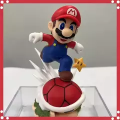 Super mario anime figura dos desenhos animados grande correndo mario bros anime estatueta de ação estátua pvc modelo coleção mesa boneca brinquedo presentes