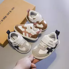 Sapatilhas antiderrapantes brancas para crianças, sapatos casuais, respirável, gancho, ao ar livre, crianças, criança, meninos, meninas, design de moda na internet