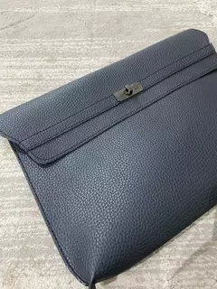 Envelope de couro PU para mulheres, embreagem vermelha, bolsa feminina, padrão de lichia, bolsas de mão simples, vermelho