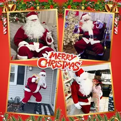 Fantasia de Papai Noel para Homens Mulheres Adulto - 9 unidades. Traje de fantasia de Papai Noel de luxo - comprar online