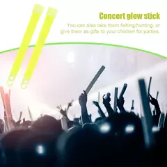 Imagem do 1-50pcs Bastões Brilhantes com Gancho Luz de Fluorescência de 6 polegadas para Caminhadas Acampamento Ao Ar Livre Bastões de Luz de Festa de Concerto de Emergência