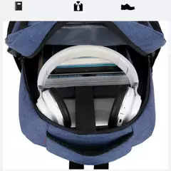 Imagem do Mochila impermeável dos homens Ultra leve saco traseiro para homens mochila livro saco dos homens mochila elegante 15,6 "mochila notebook