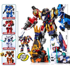 Imagem do Miniforce dinóide guerreiro transformação robô dinossauro modelo rex saser combinar mini força deformação headbot giganoto dino brinquedo