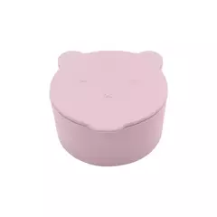 Portátil Silicone Baby Snack Box, Caixa De Comida De Cor Sólida, Baby Snack Container com Tampa, Baby Stuff