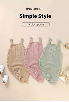Macacão infantil de malha sem mangas, roupas de bebê recém-nascido, macacões de cor sólida, roupas infantis, primavera e outono na internet