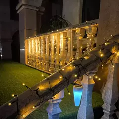 Impermeável LED Light String Street Garland, Jardim ao ar livre, Festa de Casamento, Decoração de Natal Lâmpada, 110V, 220V, 10m-100m - loja online