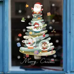 Santa and Snowman Christmas Window Adesivos, Decalques De Parede, Ano Novo, Home Decor, Feliz Natal Decorações, Presentes de Natal, 2022 na internet