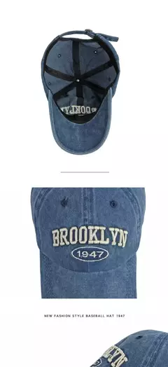 Boné de beisebol para quatro temporadas masculino e feminino, casual retrô lavado de algodão, bordado snapback, proteção solar unissex, verão, 4 estações - loja online
