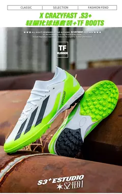 Tênis de treinamento interno profissional para homens, sapatos de futebol originais, botas de campo, ao ar livre, grampos sociais, rápidos