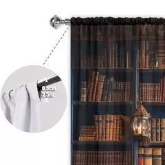 Idade Média Cortina impressa para Home Decor, tratamento janela de bolso, quarto, escritório, cozinha, sala de estar, haste, 2pcs - loja online