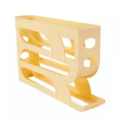 Enchimento automático Egg Storage Rack, geladeira Egg Storage Rack, corrediça de rolamento automática, enfeite de frango, casa, 3/4 camadas - Wolf Magazine