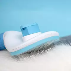 Escova de cabelo para cães de estimação, pente para cuidados e gatos, escova de aço inoxidável para cabelos longos, limpeza de cães, animais de estimação, acessórios para cães