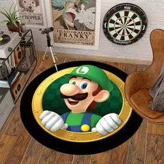 Tapete Super Mario Bros Mushroom Lounge, Anime Cartoon Tapete De Grande Área, Tapete Irregular Para Jogos, Decoração De Casa Do Quarto