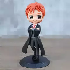 11 estilos HARRY POTTER Q Posket Hermione com varinha mágica Snape Malfoy Ron Newt Quidditch Harry George Fred Figuras de brinquedo Boneca