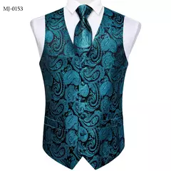 Festa de casamento ouro colete paisley floral jacquard colete masculino 4 pçs colete gravata lenço anel hanky abotoaduras conjunto dibangu na internet