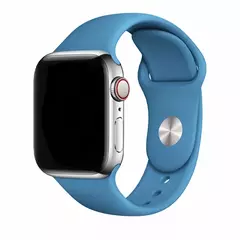 Pulseira de Silicone para Apple Watch, Banda 44mm, 40mm, 45mm, 41mm, 42mm, 38mm, 44mm, 45mm, Bracelet iWatch Series 7 SE, 3, 4, 5, 6, 8 Ultra 49mm - comprar online