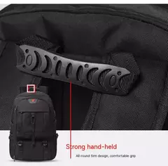 Mochila de Viagem Grande Impermeável Para Homens, Compartimento Separado De Sapatos, Bolsa De Negócios, Esportes Ao Ar Livre, Mochilas De Armazenamento Pretas, 50L, 80L - loja online