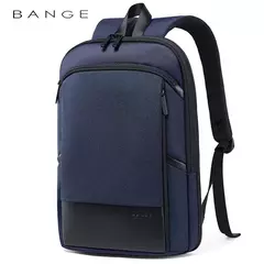 BANGE-Mochila Laptop impermeável para homens, bolsas de ombro leves escaláveis para homens, negócios e viagens, moda clássica, viagens e motociclista, 15,6";;VERDADEIRO;;"Blue,43 x 31 x 7 cm