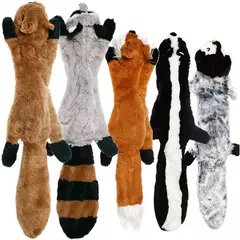 Engraçado animal simulado sem recheio brinquedo do cão com rangidos durável stuffingless pelúcia estridente cão mastigar brinquedo crinkle pet rangido brinquedo - Wolf Magazine