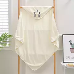 Toalha de banho com capuz de bebê recém-nascido, roupão infantil, envoltório Swaddle infantil, cobertor super macio, quente, dormindo, meninos, meninas, criança - Wolf Magazine