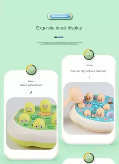 Cartoon Whac-A-Mole Montessori Baby Toy, Toddler Educational Birthday Gift, Tema Animal, Knocking Game for Boy, Parent Child Board Game