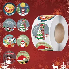 Feliz Natal Adesivos para Presentes DIY, Xmas Party Seal Labels, Pacote de cozimento, Envelope Papelaria Decoração, 500pcs - Wolf Magazine
