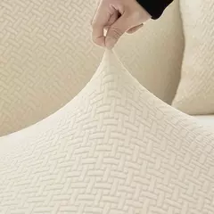 Elastic sala de jantar cadeira cobrir, Slipcover Jacquard grosso, estiramento, cozinha, hotel, banquete de casamento - loja online