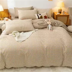 Preto branco pequenos verifica impresso conjunto de cama floral capa edredão fronha conjunto cama folha colcha único rainha rei tamanho - Wolf Magazine