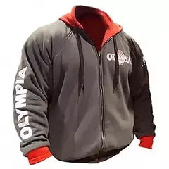 Olympia-Hoodies masculinos para musculação, moletom fitness, pulôver, roupas esportivas, masculino, jaqueta com capuz, roupas para treino