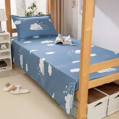 Imagem do 120x210cm Folha De Cama Têxtil Doméstico Modern Poliéster Algodão Lençóis de Cama Única Rainha Colcha King Size