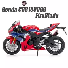 Escala 1:12 bmw s1000rr honda cbr1000rr liga diecast carro da motocicleta modelo em miniatura brinquedos veículos de direção da roda para meninos presentes - comprar online