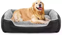 Camas para cães ATUBAN para cães grandes, colchão lavável para animais de estimação, cama retangular confortável e aquecida para cães médios e grandes, animais de estimação - loja online