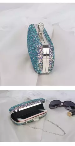 Evening Pink Clutch Purse Mulheres Bling Lantejoulas Bolsas 2023 Novo Designer De Moda Saco De Telefone De Luxo Crossbody Pequeno Saco De Designer - comprar online