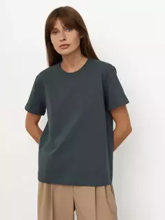 Bornladies-Camiseta solta de manga curta feminina, tops sólidos básicos, camisas de assentamento elegantes, 100% algodão, 230g/?, verão - comprar online