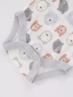Recém-nascido manga curta em torno do pescoço macacão, onesies para bebês meninos e meninas, desenhos animados flores animais impressão, roupas infantis, 4pcs - comprar online