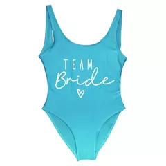 Fato de banho feminino com estampa dourada, squad, festa de solteira, moda praia verão, 1 pc, S a 3XL - Wolf Magazine