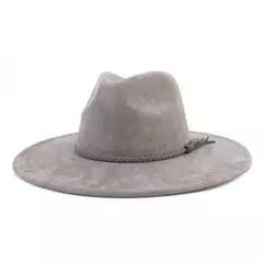 Chapéu Fedora de camurça para homens e mulheres, chapéu de feltro, Fedora clássico, chapéu de igreja, jazz, outono, inverno, 9,5 cm na internet