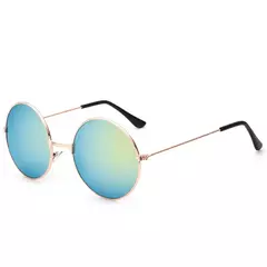 FOENIXSONG-Óculos de Sol Gradiente Redondo para Homens e Mulheres, Pilot Sunglasses, Fashion na internet