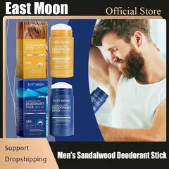 Leste moon masculino desodorante de sândalo vara anti suor manter seco fragrância duradoura remover odor da axila axilas refrescar varas