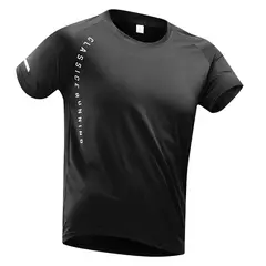 CHRLCK-Camiseta masculina de corrida, seda gelo, top fino, secagem rápida, mang - Wolf Magazine