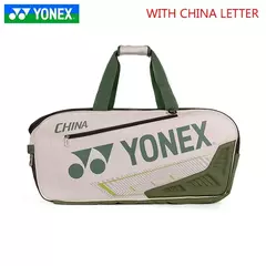 YONEX-Bolsa De Raqueta De tenis De Bádminton, Bolsa Retangular De Cuero Para Raquetas De 5-7 Con Isoliento Con MOG BA02331WEX - loja online