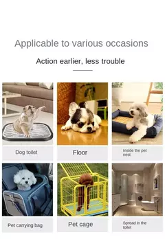 Fraldas absorventes para cães, 100/50/40/20 peças, descartáveis, treinamento de cachorros, almofadas de xixi, superfície de secagem rápida, almofada limpa, suprimentos para cães - loja online