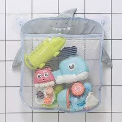 Qwz novo pato dos desenhos animados do bebê saco de malha do banheiro otário design para brinquedos de banho crianças formas animais pano areia brinquedos armazenamento net saco - comprar online