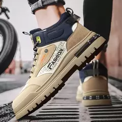 Tênis casual vulcanizado masculino, sola macia, tênis esportivo para caminhada, ao ar livre, masculino, outono - Wolf Magazine