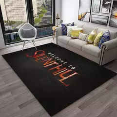 Silent Hill-Tapete antiderrapante para decoração de salas de jogos, tapete de na internet