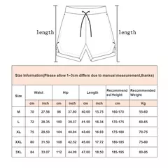 Shorts Quick Dry Camo Running para homens, esportes de ginástica, treino, fitness, jogging, calças curtas, verão, 2 em 1 - loja online