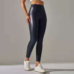 Leggings de couro PU de veludo fino, calças elásticas altas, calças de emagrecimento sexy, outono e inverno, 6 cores - loja online