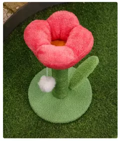 Torre de gato em forma de tulipa, coluna para arranhar sisal, placa para arranhar gatos, brinquedos fofos para provocar gatinho, casa de árvore para gatos, suprimentos para animais de estimação na internet